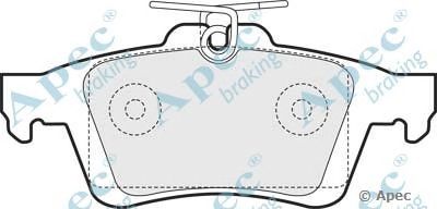 APEC BRAKING pad1444 -  Комплект тормозных колодок, дисковый тормоз